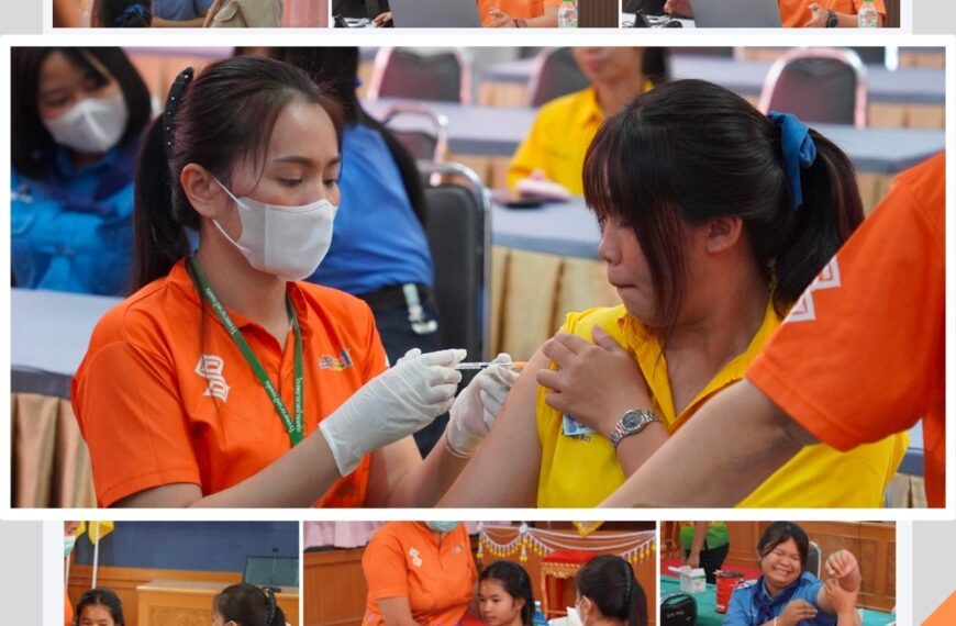 รพ.บ้านแท่น บริการฉีดวัคซีนป้องกันโรคมะเร็งปากมดลูก